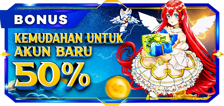 BONUS MEMANJAKAN NEW MEMBER 50% DIAWAL